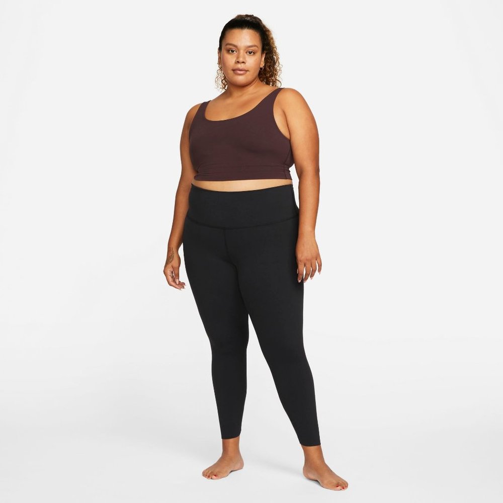 Nike Yoga Luxe Brown Basalt Cropped Tank